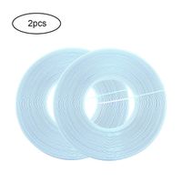MotBach 2 Pack 30 Yard White Polyester Boning for Sewing，Through Low Density Boning for Corsets，for Wedding Dress, Nursing Caps, Party Gowns(12mm Wide, White)