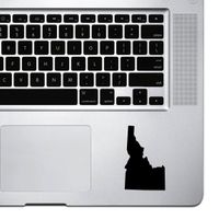 StickAny Palm Series Idaho ID Sticker for MacBook Pro, Chromebook, and Laptops (Black)