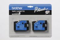 2/Pack 1/2" (12mm) Black on Clear P-touch TC Tape for Brother PT-GOLD, PTGOLD Label Maker ... (Black On Clear)