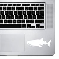 StickAny Palm Series Whale Shark Sticker for MacBook Pro, Chromebook, and Laptops (White)