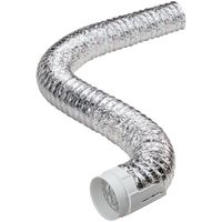 DEFLECTO HUP1K8F Supurr-Flex Vent Hookup Kit, 8', Stainless Steel
