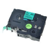 KCMYTONER Compatible for Brother 12mm (1/2") x 8m TZe-731 TZ731 TZe731 TZ 731 Laminated Label Tape Used in P-Touch PT-D210 PT-H100 PT-1300 PT-E550W PT-P900 ST-5 Labeler (Black on Green, 1 Pack)