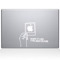 The Decal Guru Shake it Like a Polaroid Picture MacBook Decal Vinyl Sticker - 13" MacBook Pro (2015 & Older) - White (1170-MAC-13P-W)