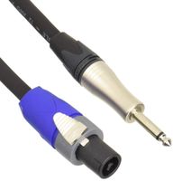 Hosa SKT-205Q Edge Speaker Cable, Neutrik speakON to 1/4 in TS, 5 ft