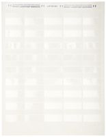 Brady LAT-52-361-1 1.5" Width x 1" Height, B-361B Self-Laminating Polyester, Matte Finish White/Translucent Laser Printable Label (Pack of 1000)