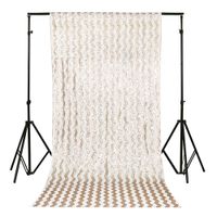 TRLYC 3Ft7Ft Champagne Chevron Sequin Backdrop/Curtain For Wedding And Party