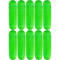 Moose 10 Count 7.5" Blank Skateboard Deck Neon Green 7-Ply Canadian Maple