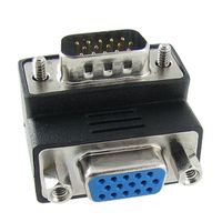 uxcell a11120200ux0381 Male to Female M/F Right Angle Adapter