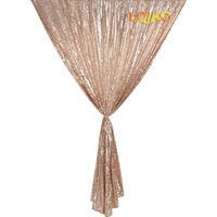LQIAO Champagne Gold Sequin Curtain Panel Backdrop-W50xH63in Shimmer Sequin Fabric Photography Luxury Curtains for Bedroom Window Curtains Living Room Elegant Drapes One PC, Hook 50x63in(125x170cm))