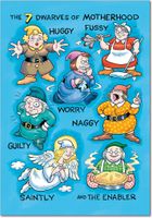 0036 'Motherhood Dwarves' - Funny Mother's Day Greeting Card with 5" x 7" Envelope by NobleWorks