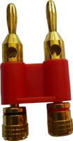 Audio2000'S ACC3167 Dual Banana Plugs (Brass,Gold-Plated)