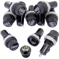 QY 100PCS 5x20mm Fast-blow Glass Fuses Assorted Kit 250V 0.1 0.2 0.25 0.5 1 1.5 2 3 4 5 8 10 12 15 20A Tube Fuses (5 X 20mm Fuse holder)