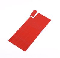 MasterVision Magnetic Dry Erase Tape Strips, 7/8 x 2 Inches, Red, 25 Count