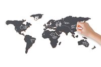 Chalkboard Map - Self Adhesive Map With Chalk, Travel Gift - Luckies of London