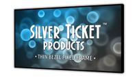 STT-169100-G Silver Ticket Thin Bezel 16:9 Aspect Ratio 4K Ultra HD Ready HDTV (6 Piece Fixed Frame) Projector Screen (16:9, 100", Grey Material)