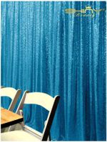 ShinyBeauty Sequin Backdrop 4x8ft Turquoise Prom Backdrop Cool Photography Backdrops Sequin Curtains 96 inches M0516