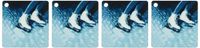 3dRose Figure Skating, Skates - Key Chains, 2.25 x 4.5 inches, set of 4 (kc_1014_2)