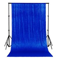 Royal Blue Shimmer Backdrop Blue 5FTx6FT Sequin Photo Backdrop Elegant Backdrops 60inx72in Sequin-Backdrop-Curtain -0919E