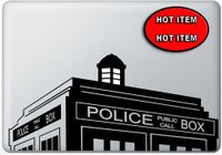 Doctor Who Style Tardis Macbook Decal Mac Decal Macbook Pro Laptop Sticker Vinyl Decal Mac Apple Skin 13" Mac