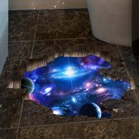 Boomboom Wall Stickers, Removable 3D Bridge Floor Wall Stickers Bedroom Decoration (D)