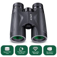 HUTACT 10x42 Binoculars for Adults, with Storage Bag, BAK-4 Roof Prism, Professional Binoculars for Bird Watching, Travel, Hunting, Concerts, Sports, Compact Binoculars, Waterproof and Fog Proof