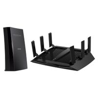 NETGEAR Nighthawk X6S Tri-Band WiFi Mesh Extender (EX8000) with NETGEAR Nighthawk X6S AC4000 Tri-band Gigabit WiFi Router (R8000P)