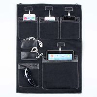 Wally Hanging Wall Organizer for Smartphones, Tablets, and Small Electronics, for All iPhones, Galaxies, iPads. Multiple Options Available - Black