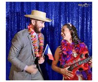 Backdrop Fabric Curtain Royal Blue-10FTx10FT-Sequin Photo Backdrop Shimmer Curtains for Backdrop Sequin-Curtain-Backdrop~1116E