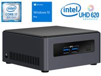 Intel NUC NUC7i7DNHE Mini PC/HTPC, Intel Quad-Core i7-8650U Upto 4.2GHz, 32GB DDR4, 512GB NVMe SSD, 4k Support, Dual Monitor Capable, WiFi, Bluetooth, Windows 10 Pro 64Bit