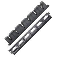 Booms Fishing WV1 Vertical 6-Rod Rack Fishing Pole Holder Wall Mount Modular for Garage