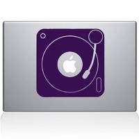 The Decal Guru 2083-MAC-11A-LAV Turn Table Decal Vinyl Sticker, 11" MacBook Air, Lavender