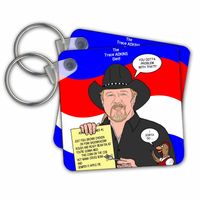 3dRose The Trace Adkins Diets Key Chains, 2.25" x 2.25", Set of 2 (kc_61671_1)