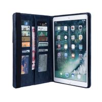 Jennyfly New iPad Pro 12.9 2017 Cover,Folio Flip PU Leather Case Auto Sleep/Wake with Apple Pencil Holder and Card Slots for 2015/2017 iPad pro 12.9 inch -Blue