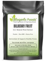 Bilberry Fruit - 12:1 Natural Fruit Powder Extract (Vaccinium myrtillus -European), 25 kg