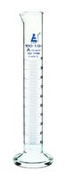 Measuring Cylinder, 100ml - Class A, Tolerance: ±0.50ml - Borosilicate Glass, Blue Graduations - Round Base - Eisco Labs