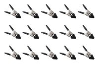 Taytools 469041 Pack of 15 Each 2 Inch Mini Metal Spring Clamps with Black Tips