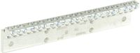 Neutral Bar and Neutral Assembly, 225A Neutral Bar, (42) 4-14 AWG Wire Range, 600VAC Voltage, 1.500" Width, 0.875" Height, 7.388" Length