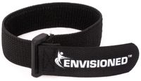 Elastic Reusable Cinch Straps 1"x30" - 8 Pack - Hook and Loop - Plus 2 Free Bonus Reusable Cable Ties
