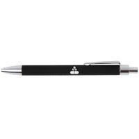 Pill Engraved Black Leather Gift Pen