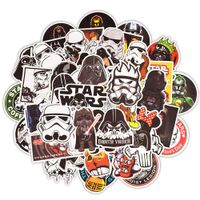 Marvel Water Bottle Sticker Vinyl - Waterproof Sticker Child Teen Adult Star War Theme Water Bottle Laptop Phone Case Skateboard Guitar Suitcase Motorcycle Bicycle Graffiti IPad (50PCS)