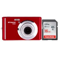 Polaroid iE826 Digital Camera, 18MP 8X Optical Zoom w/ 2.4" Rear Display 16GB Bundle