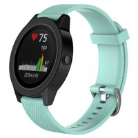 QGHXO Band for Garmin VivoActive 3, Soft Silicone Replacement Watch Band for Garmin VivoActive 3 / Garmin Vivoactive 3 Music/Garmin Forerunner 645 Music (No Tracker)