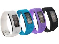 honecumi Replacement Bands Compatible with Garmin Vivofit Wristband Watch Strap for Men & Women-Garmin Vivofit 1 Replacement Watch Band/Strap/Bracelet with Metal Buckle Clip-Free size-4pcs