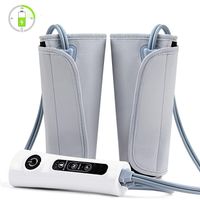 Leg Massager Air Compression Leg Wraps for Calf Arms Foot Circulation with 3 Intensity Levels, Electric Calf Massager for Home/Office/Travel Use