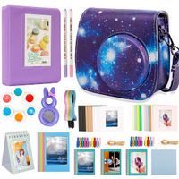 Alohallo 15 in 1 Instax Mini 9 Camera Accessories Set for Fujifilm Instax Mini 9/ Mini 8/ Mini 8+ Camera - Starry Sky A