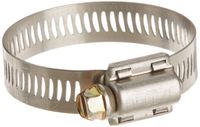 Breeze Power-Seal Stainless Steel Hose Clamp, Worm-Drive, SAE Size 24, 1-1/16" to 2" Diameter Range, 1/2" Bandwidth (Pack of 10)