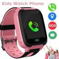 Kids Smart Watch Phone, LBS/GPS Tracker SOS Camera Touch Screen Game Smartwatch Outdoor Activities Birthday Gift for 3-12 Year Old Boys Girls (S4-Pink)