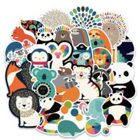 Vsco Cute Hydroflask Stickers, Aesthetic Laptop Stickers for Water Bottle Skateboard Snowboard Bike Motorcycle Car Bumper, Waterproof Vinyl Decals for Children Girls Teens, 100Pcs Colorful Animals