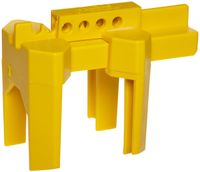 Brady - BS07A-YW Prinzing Ball Valve Lockout, Small, for 1/2"-2-1/2" Outside Pipe Diameter, Yellow