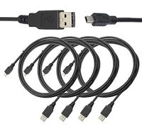 SNDIA 5 Pack Mini USB Cable USB 2.0 Type A to Mini B Cable Data Charging Cord for HDD, PS3 Controller, Cell Phones, MP3 Players, Digital Camera, SatNav, GPS Receiver, PDAs - 30cm